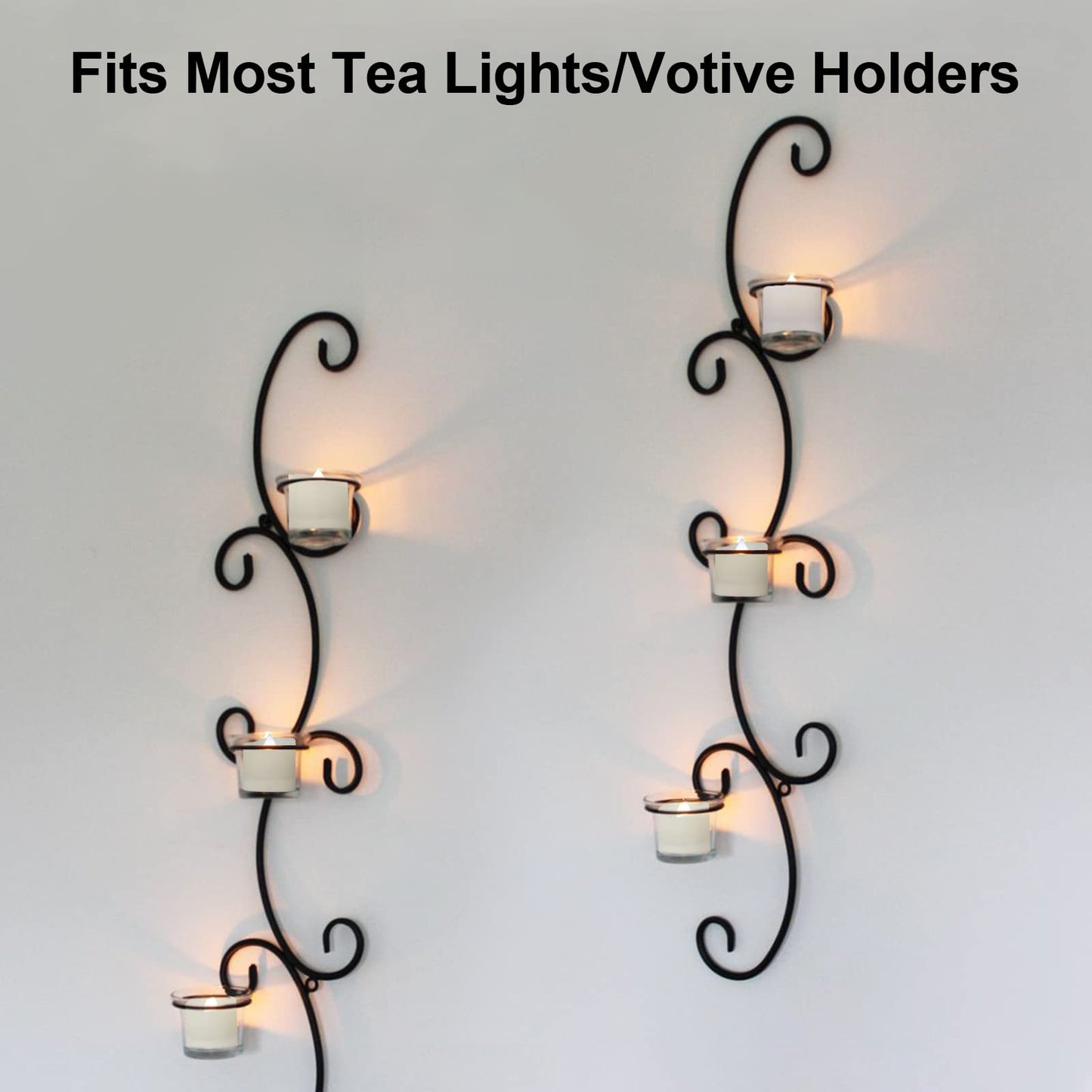 Flameless LED Tea Lights With Remote - Battery Operated Votive Candles With Timer, 200H, Unscented Outdoor Flickering White Flame - 1.3" Set of 6
