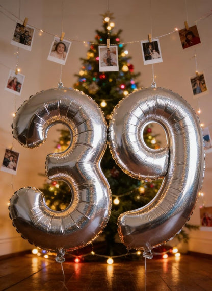 Laser Silver 8 Balloon, Number Balloons 40 Inch, 8th Birthday Decorations for Girls, Birthday Balloons, Laser Silver Party Supplies, Number 8 Balloon