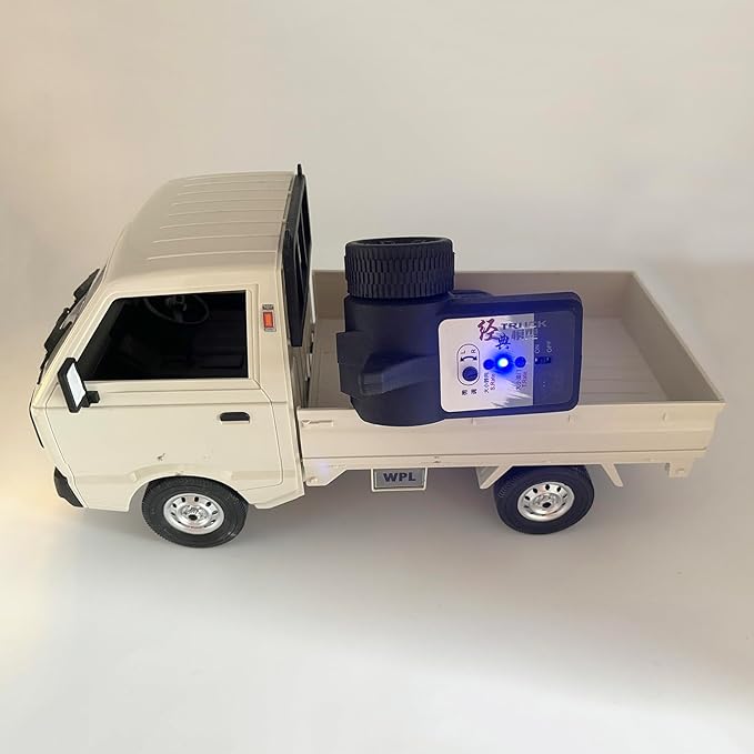 WPL D14 RC Kei Truck 4x4 Suzuki RC Car 1/10 Scale Remote Control Drift Car 4WD 2.4 GHz 280 Motor Proportional Throttle Seering Carry Vehicle Revised Chassis Hobby Toy Adult 2 Batteries