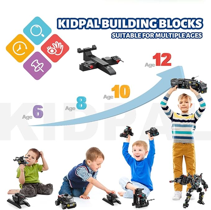 iloveee 51 in 1 Robot STEM Building Blocks Toys for Boys Age 8-12 Educational Learning Building Bricks Truck Kit Gifts for 6 7 8 9 10 11 13 Years Old Kids Engineering Erector Set 700PCS…