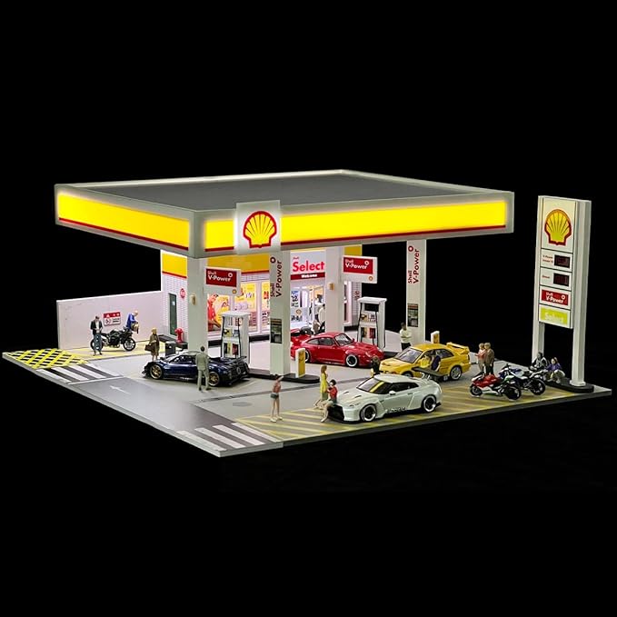1/64 Scale Mini Building Scene Model (Cars Figures Not Included)