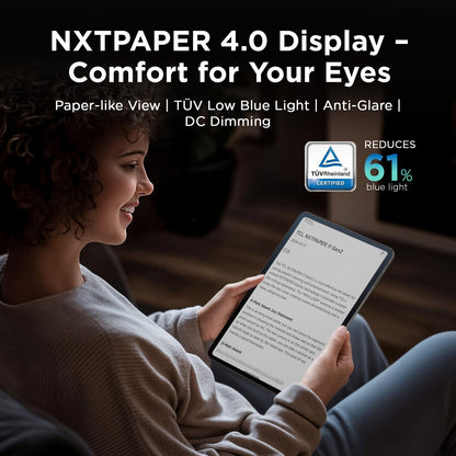TCL NXTPAPER 11 Gen 2 Android Tablet, 11" Drawing Pad & Digital Notebook, NXTPAPER 4.0 Display, 4096-Level Stylus Compatible, Android 15, AI Tools, 6+6GB RAM, 64GB Storage, 8000mAh Battery, Gray