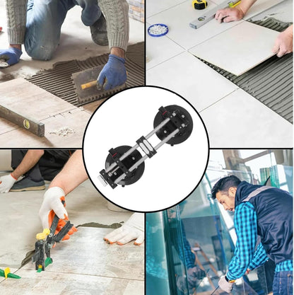 INREPRO 2 Pack Seamless Seam Setter with 6 Inch Vacuum Suction Cups for Seam Joining &cLevelling, Professional Countertop Installation Tool for Granite, Stone, Marble, Slab, Tile Gap Regulator