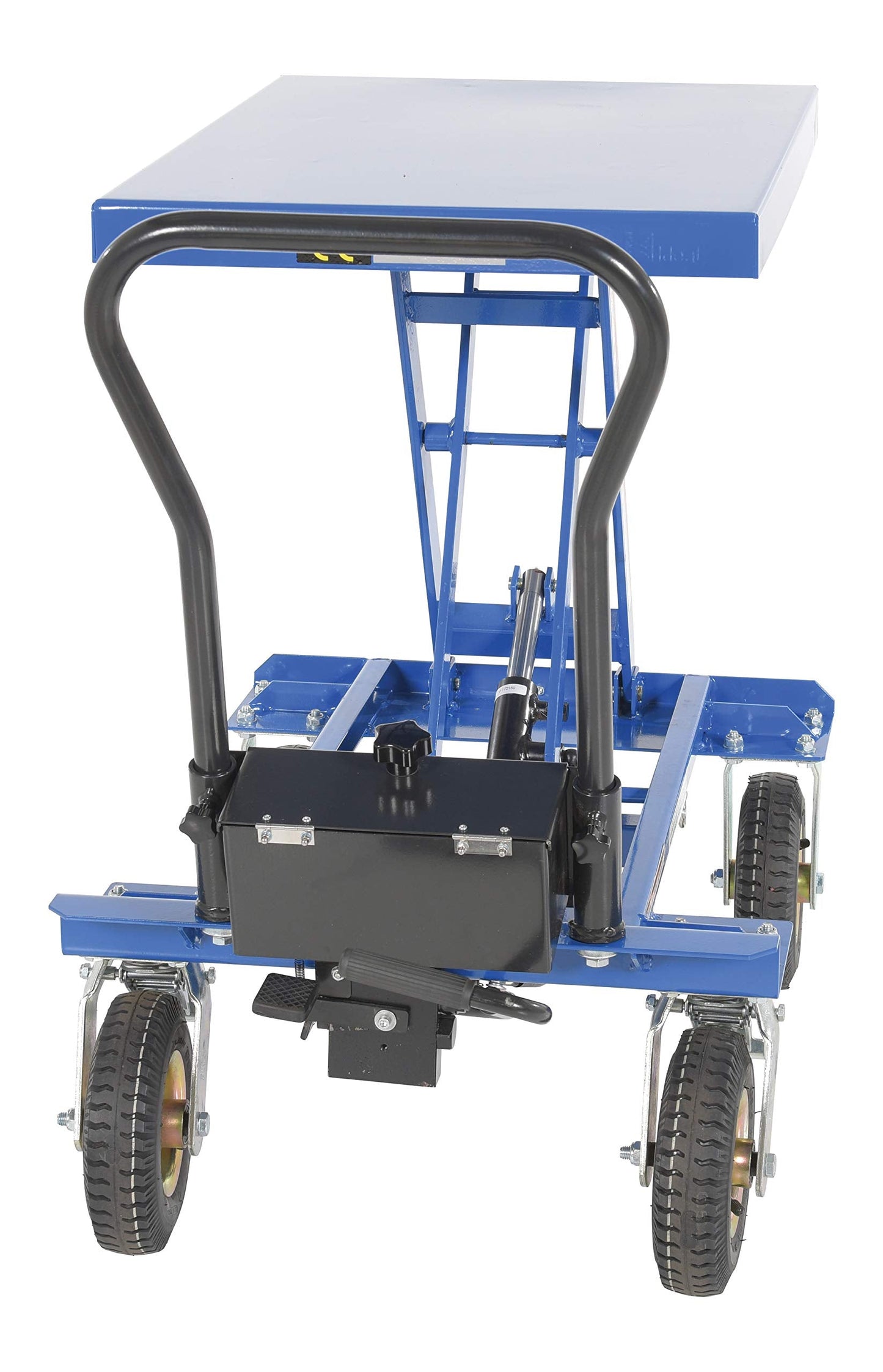 Vestil CART-PN-400 Steel Rough Terrain Elevating Cart 20-1/2 in. x 27-1/2 in. 400 Lb. Capacity Blue
