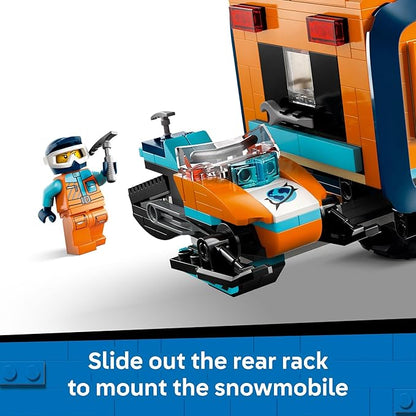 LEGO City Arctic Explorer Science Lab Truck Building Toy - STEM Pretend Play Set for Boys &amp Girls Ages 8+ - Buildable Toy Truck for Kids W/5 Minifigures - Gift Idea for Birthdays - 60471