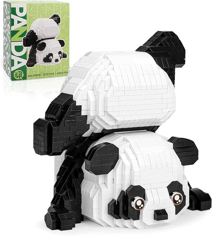 Cute Panda Mini Building Blocks Sets for Goodie Bags Not Compatible with Lego Animals 1325 PCS Micro Mini Building Toy Bricks for Adults Party Favors for Boys Girls 14+