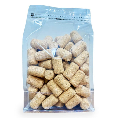 ABC Cork Co. 100 Corks in a Bag- Made in Portugal (38 x 22#8 Short, Agglomerated Deluxe) - 100 Pack