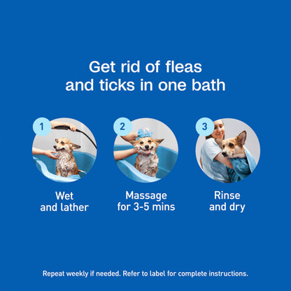 ADAMS Plus Flea & Tick Shampoo with Precor IGR for Cats, Kittens, Dogs & Puppies Over 12 Weeks Of Age, Sensitive Skin Flea Treatment, Kills Adult Fleas, Flea Eggs, Ticks, and Lice, 6 Ounces