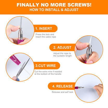 Jump Rope, High Speed Weighted Jump Rope - Premium Quality Tangle-Free - Self-Locking Screw-Free Design - Jump Ropes for Fitness - Skipping Rope for Workout Fitness, Crossfit & Home Exercises