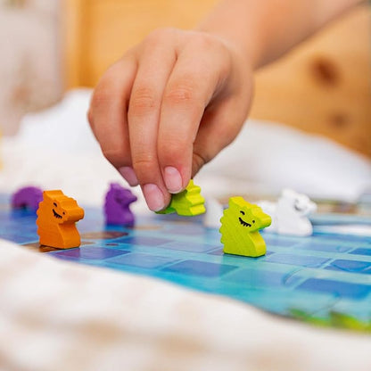 HABA Water Dragons: Kids Board Game and Fast-Paced Dice Game with Wooden Components for Ages 5 and up Made in Germany