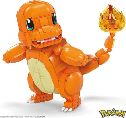 MEGA Pokémon Jumbo Charmander Building Set with 750 Compatible Bricks and Pieces and Poké Ball Toy Gift Set for Ages 10 and up HHL13