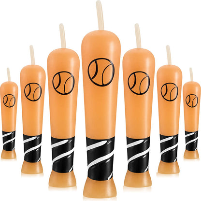 18 Pieces Baseball Bat Candle Baseball Sports Birthday Candle Baseball Cake Cupcake Candle for Birthday Baby Shower Baseball Fans Wedding Party Supply