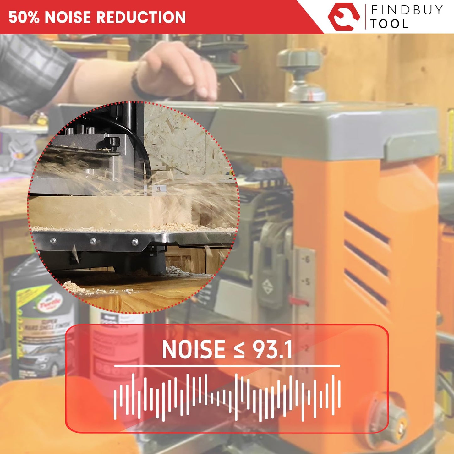 FINDBUYTOOL Helical Cutterhead for Ridgid R4331 13 Inch Thickness Planer – Smoother Finish, Reduced Noise, Minimal Tear-Out – Compatible with Hardwood and Softwood