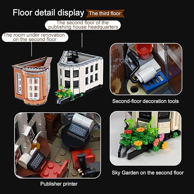 Flatiron Building Set - New York City Architecture Construction Kit Famous Landmarks American Street View ModelCollectible Building Bricks Toys for Adults and Teens - 4500 Pieces