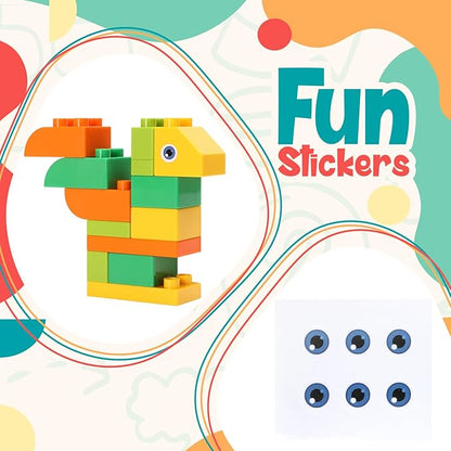 Building Blocks for Kids Toddlers 76 Pieces Large-Size Building Blocks Ideal STEM Toy for 3+ Year Old Kids