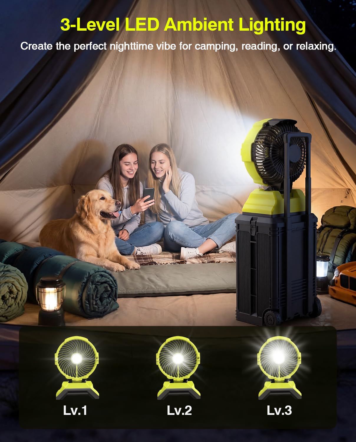 TaskStar 13" 8 Gal Outdoor Misting Fan, Rechargeable 30000mAh Misting Fans for Outside, 7-30H Runtime, Remote Control & Oscillation, Portable Cooling Fan for Patios Camping Garage Golf Sports Travel