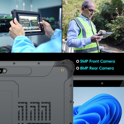 ONERugged Rugged Tablet with Barcode Scanner M10J, 10.1 inch Windows 11 Pro Enterprise Tablet w/Honeywell N4680 Scan Engine, 1D/2D QR Inventory Scanner, 8GB+128GB Industrial Work PC for WMS, Retail