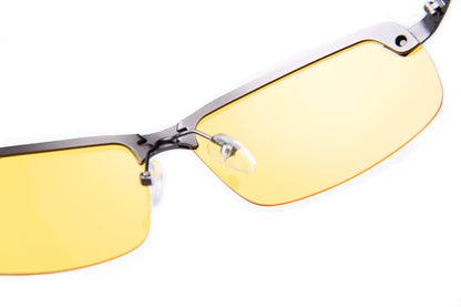 Night Driving Glasses Anti Glare Polarized With Stylish Case - Night Vision Glasses - Tac Glasses - Night Glasses for Driving - Nighttime Glasses