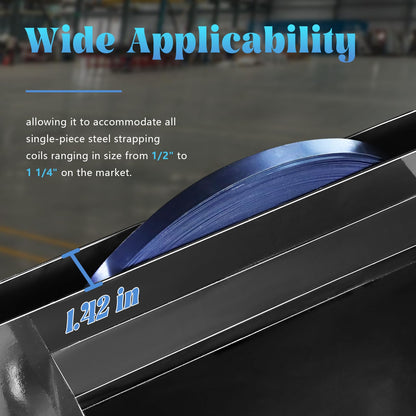 NVOYAJUAN Bluing Steel Strapping Coil 3/4" x .020" x 2150' Metal Banding Strap Break Strength 1800 lbs Heavy Duty Pallet Strapping Roll(2 Roll Single Ply)