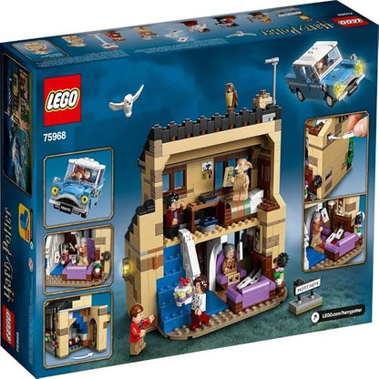 LEGO Harry Potter 4 Privet Drive 75968 House and Ford Anglia Flying Car Toy Wizarding World Gifts for Kids Girls &amp Boys with Harry Potter Ron Weasley Dursley Family and Dobby Minifigures