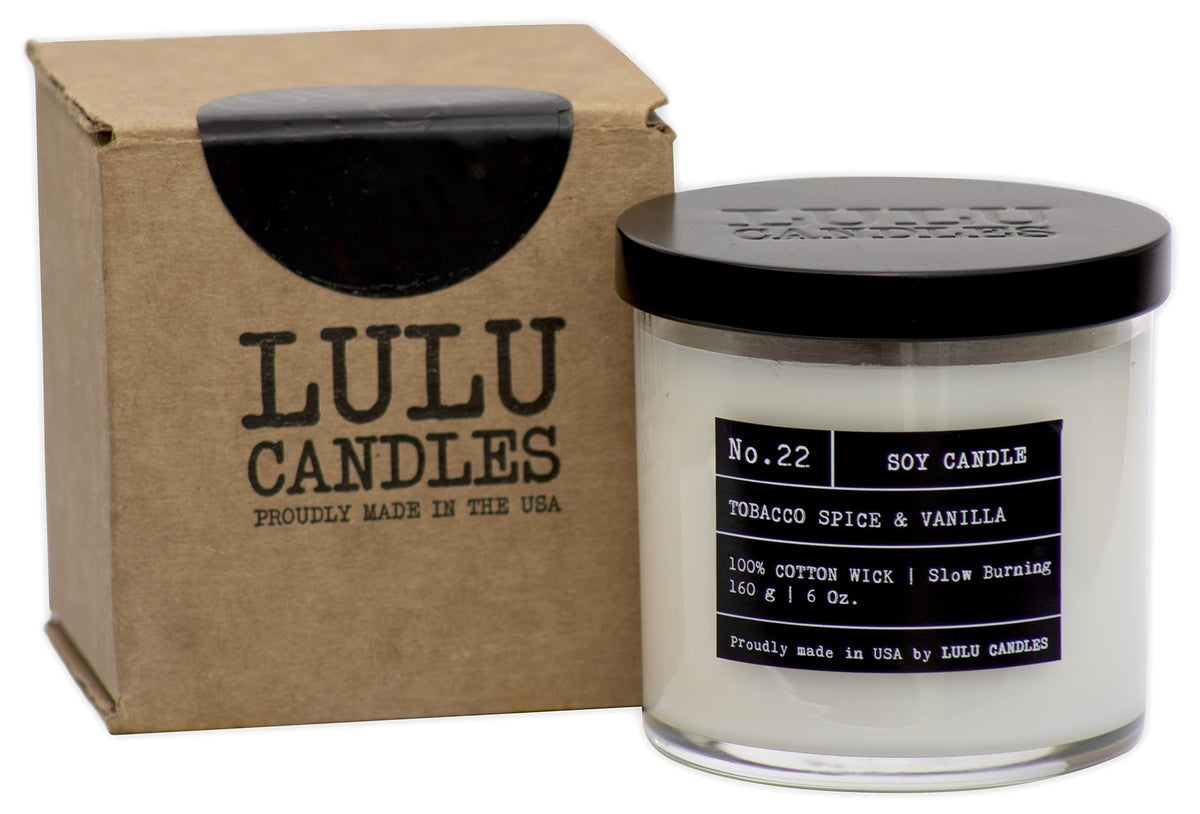 Lulu Candles | Santal | Smells Woodsy & Elegant | Luxury Scented Soy Jar Candle | Hand Poured in The USA | Highly Scented Long Lasting (6 Oz.)