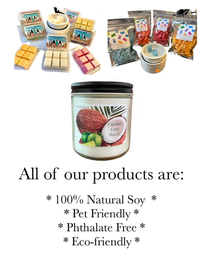 Dog Paw Wax Melts -Strong Scent- Long Lasting - Eco-Friendly - Hand-Poured - Large Melts - Wax Tarts - Soy (Black Cherry Vanilla)