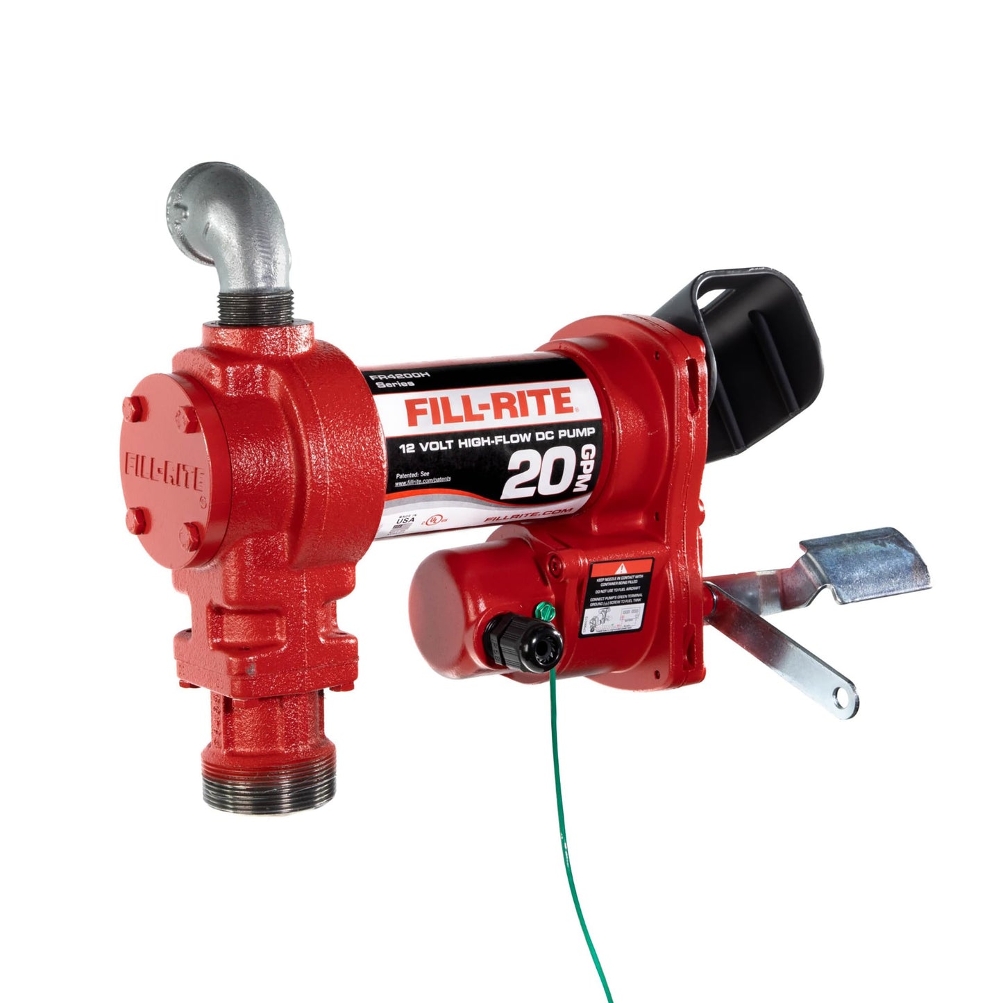 Fill-Rite FR4204H 12V 20 GPM Fuel Transfer Pump (Pump Only) | Gasoline, Diesel, Kerosene, Ethanol Blends, Methanol Blends, & Biodiesel