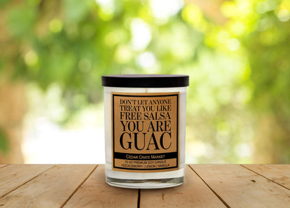 Best Friend Candle Gifts for Men and Women - Don't Let Anyone Treat You Like Free Salsa - Funny Candles for Women Or Men, Funny Birthday Present, Friendship Or Thank You Present for Bestie Or BFF