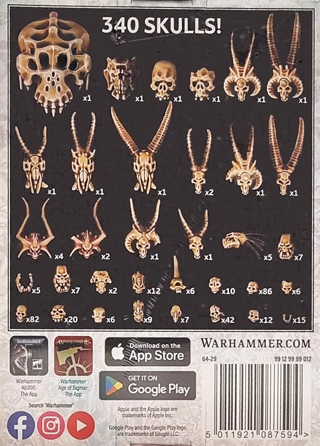 Games Workshop 99129999012 Citadel Skulls Miniature 12 years to 99 years