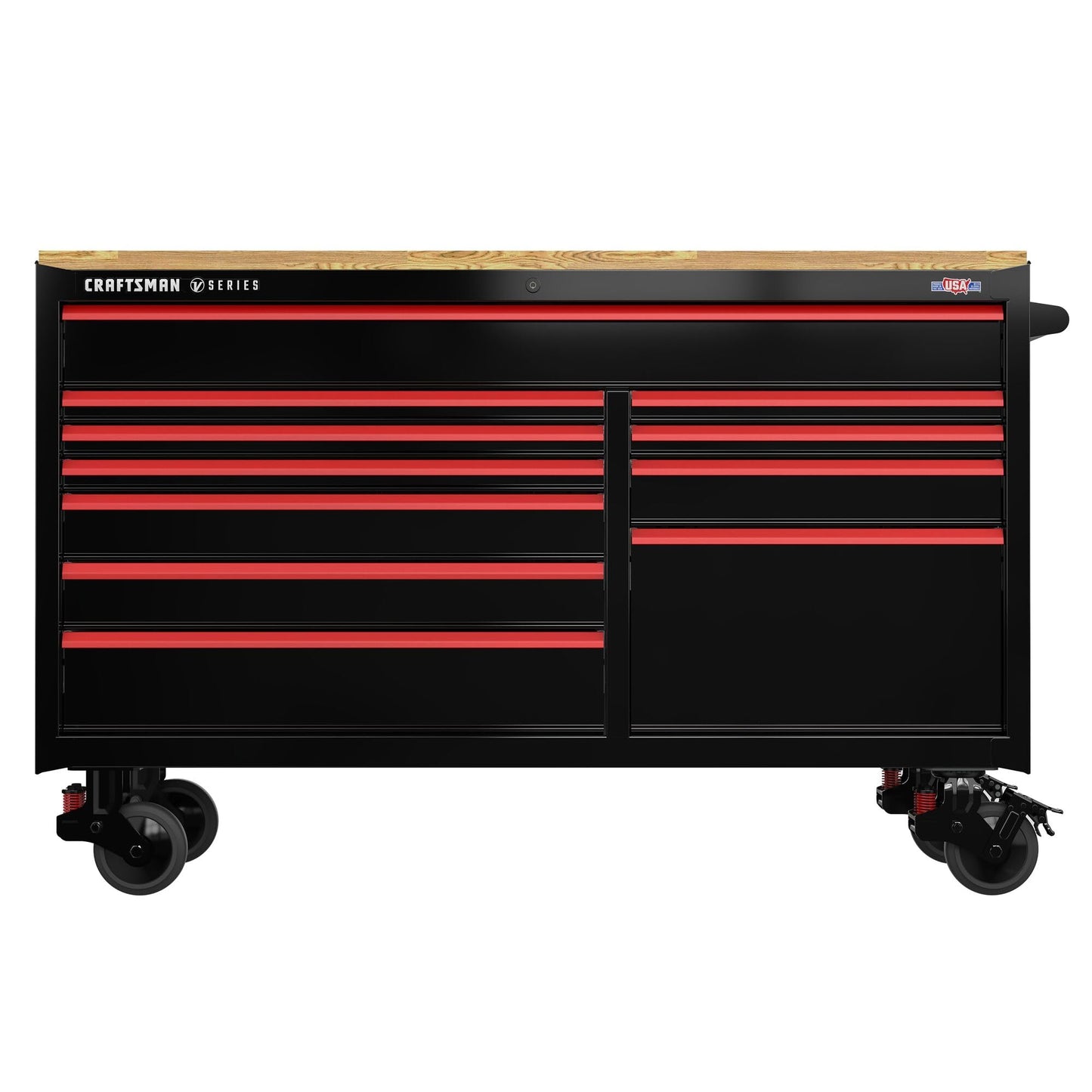 CRAFTSMAN V-Series 63 in. Garage Storage Mobile Workstation with 11 Drawers (CMSTVS6311BK)