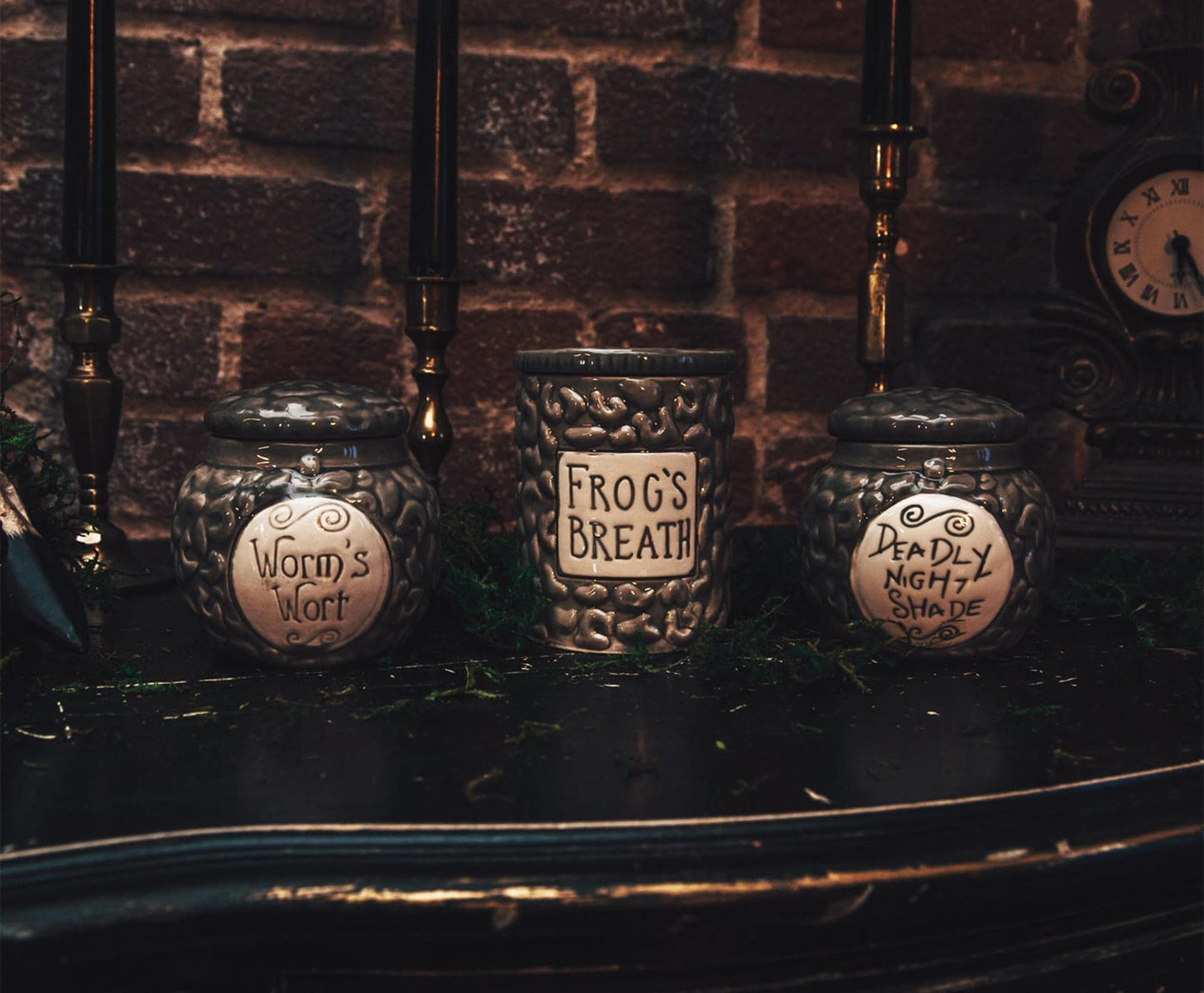 Disney The Nightmare Before Christmas Sally Worm's Wort Jar Ceramic Candle | Citrus Fragrance with 30-Hour Burn Time