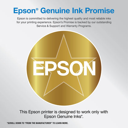 Epson Workforce Pro WF-7310 Wireless Wide-Format Printer with Print up to 13" x 19" Auto Double-Sided Printing max 11" x 17", 500-sheet Capacity, 2.4" Color Display, Smart Panel App - Black