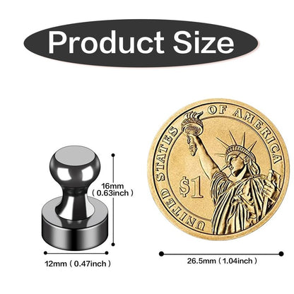 LOVIMAG Fridge Magnets 16Pcs Refrigerator Whiteboard Small Strong Magnet Classroom Kitchen Accessories Decorative Locker Set Decor Must Haves Office Calendar Refrigerador Magnetic Cute Crafts Black