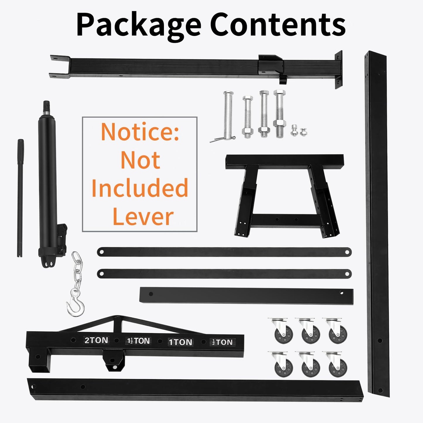 2 Ton Folding Engine Crane, 4400 Lbs Hydraulic Cherry Picker, Engine Hoist with 6 Casters and Telescopic Boom for Garage, Workshop and Warehouse Lifting, Heavy-Duty, Black