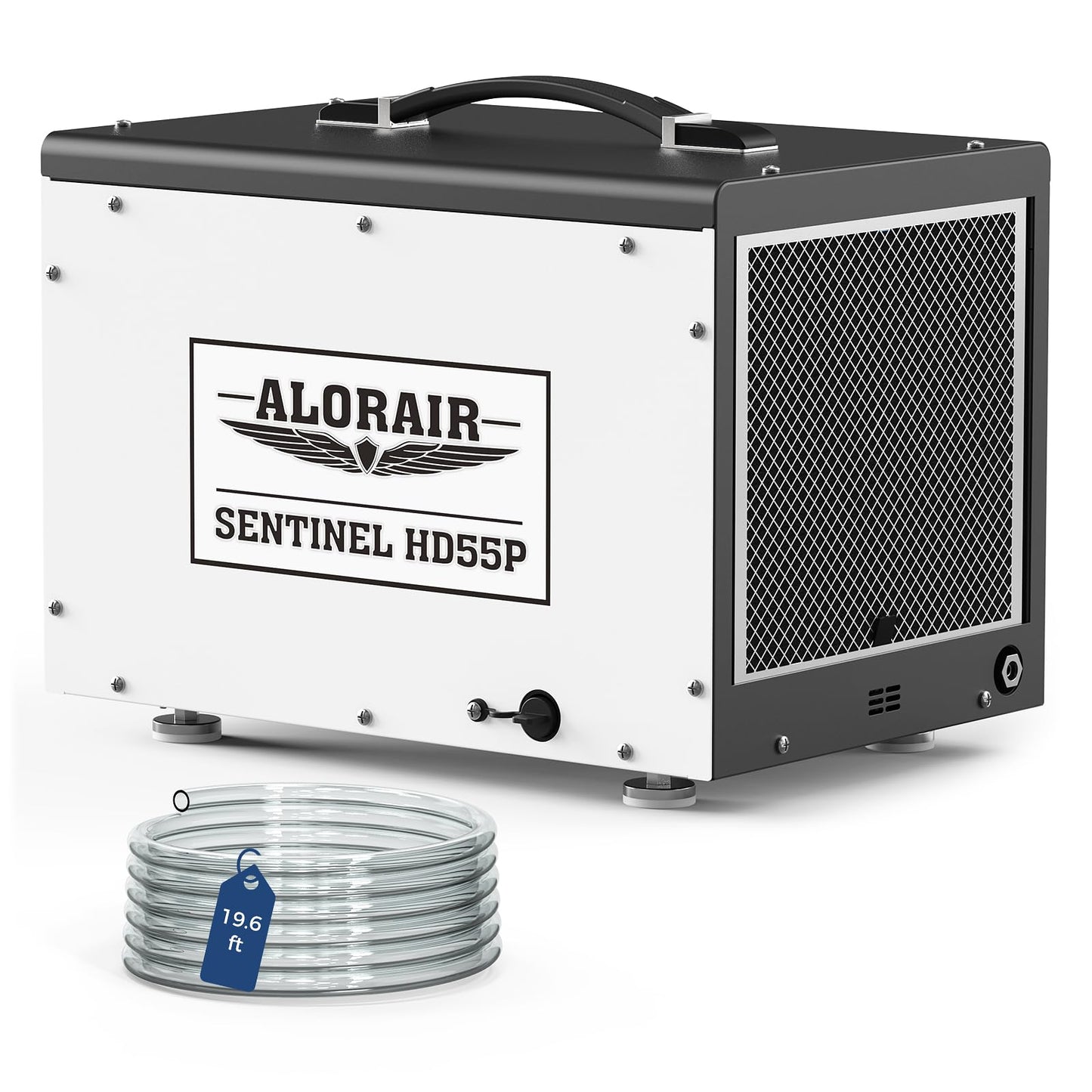 ALORAIR 120 PPD Crawl Space Dehumidifier with Pump, Commercial Basement Dehumidifier with Drain Hose, Compact Portable Auto Defrost Dehumidifier for Crawlspace and Under-House Use