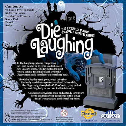 Outset Media Die Laughing - A Spooky Family Party Game - for 3 to 7 Players Ages 8 and up
