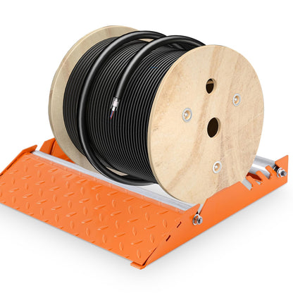 Cable Dispenser Portable Multi Purpose Wire Reel Holder - 1100lb Heavy Duty Capacity for 12"-27" Diameter Reels | Cable Roller Stand