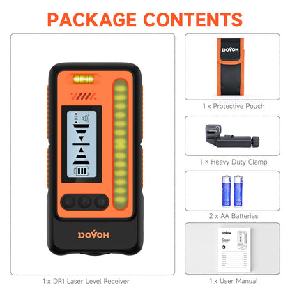 DOVOH 4D Laser Level with Tripod and Receiver, Class Ⅱ, Y4-360G-KIT