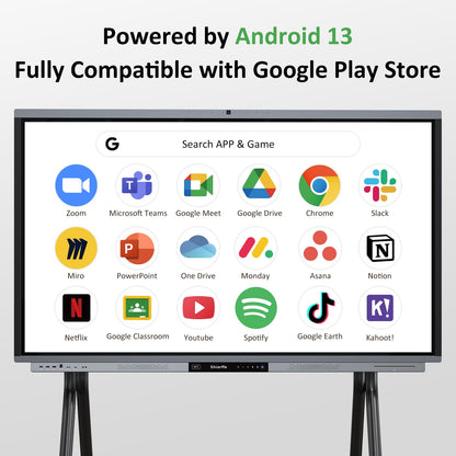 Shiarffe R9 Smart Board 86 Inch 4K Interactive Whiteboard