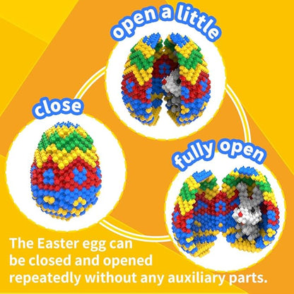 Easter Egg Building Animal Sets Extremely Challenging STEM Building Blocks Decor for Adults Kids Micro 3D Educational Toys for Boys Girls Ages 14 and Up 636 Pieces