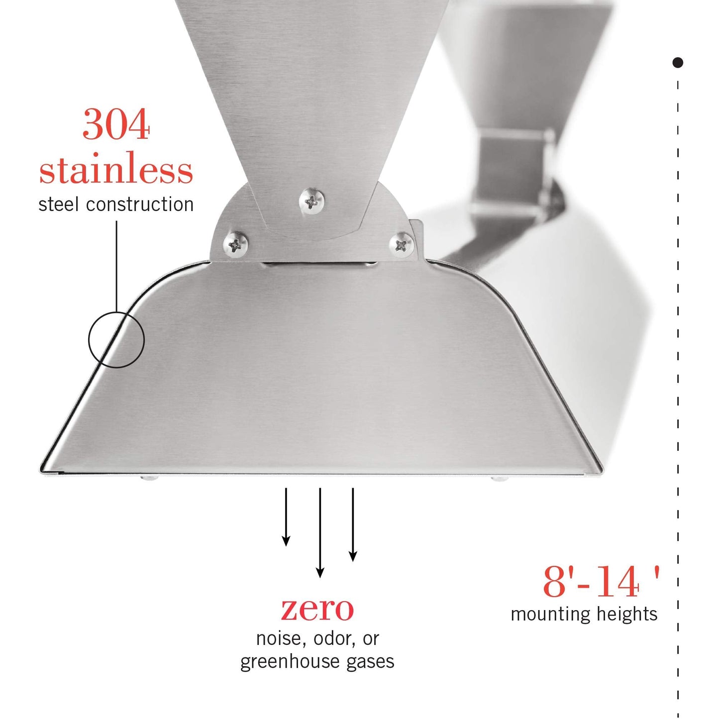 Infratech WD-6024 SS Stainless Steel 61.25” Dual Element Fixture 6000 Watt, 240 Volt, Stainless Steel