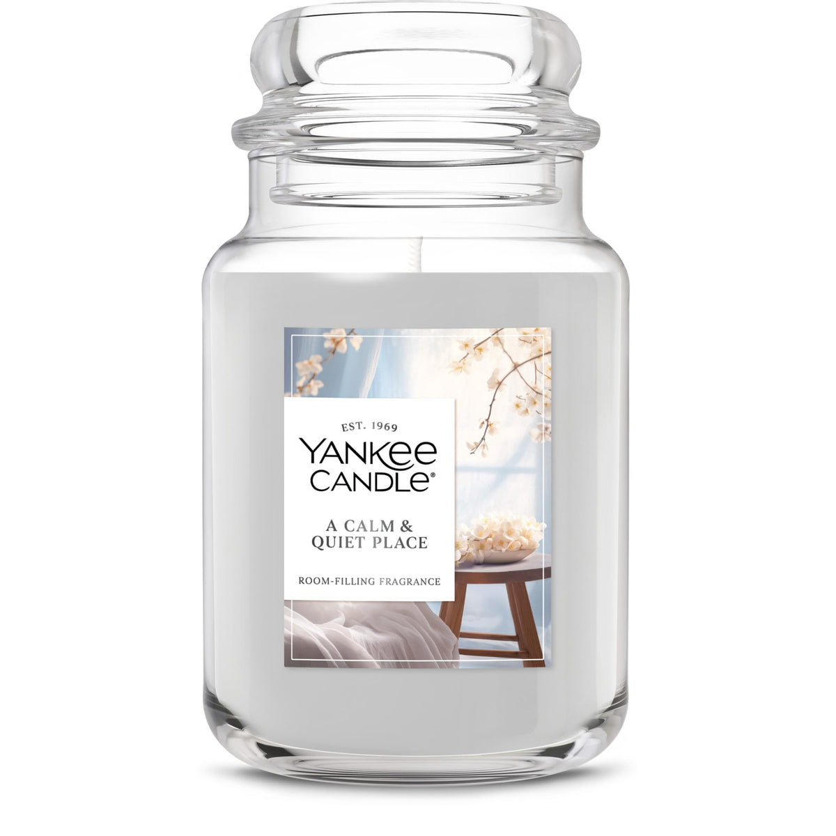 Yankee Candle A Calm Quiet Place, Scented Candle, 22oz Large Jar with up to 150 Hour Burn Time, Giftable