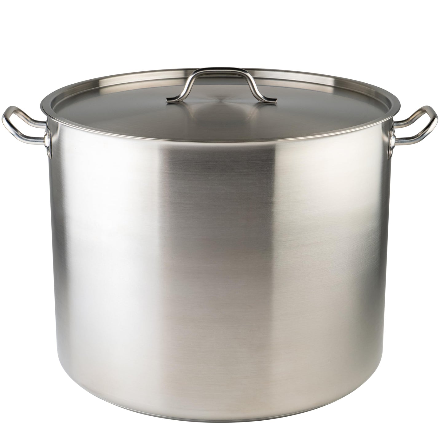 Winware Stainless Steel 80 Quart Stock Pot with Cover, Silver