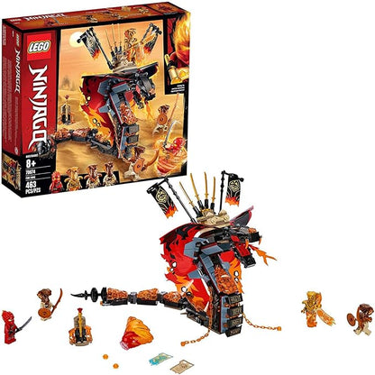 LEGO NINJAGO Fire Fang 70674 Snake Action Toy Building Set with Stud Shooters and Ninja Minifigures Characters Perfect for Group Play (463 Pieces)