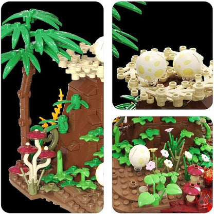 Dinosaur World Building Set- Compatible with Lego Sets for Boys 8-14 Jurassic Volcano Era Building Birthday Gift Set for Boys &amp Girl (536 Pcs)