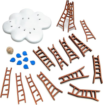 Catch The Moon | Dexterity Stacking Board Game for 1 to 6 Players | Beautiful Design &amp Whimsical Theme Balance Wooden Ladders to Reach The Moon | Family Game Night Favorite | Ages 8+