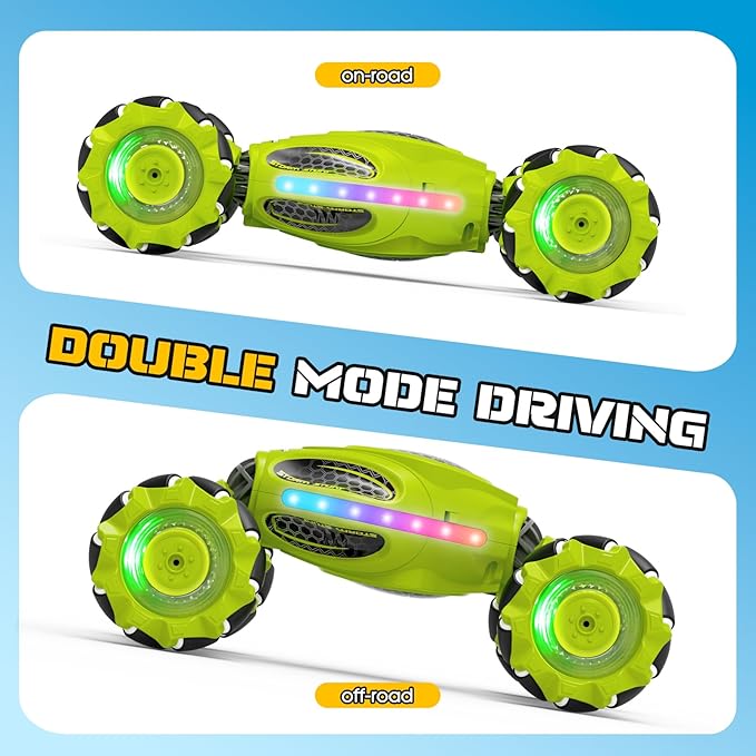 Gesture Sensing RC Stunt Car Remote Control 2.4GHz 4WD Hand Controlled Car Toys for Boys and Girls Age 6-12 360° Rotating Drift RC Cars with Lights and Music Ideal Birthday and Christmas Xmas Gift