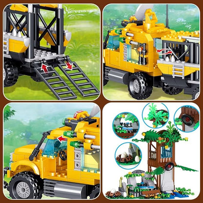 Mesiondy Dinosaurs Building Blocks Set Dinosaur Toys for Age 8-14 YearsDinosaur Park World Birthday Gifts for Boys and Girls (546 Pcs)