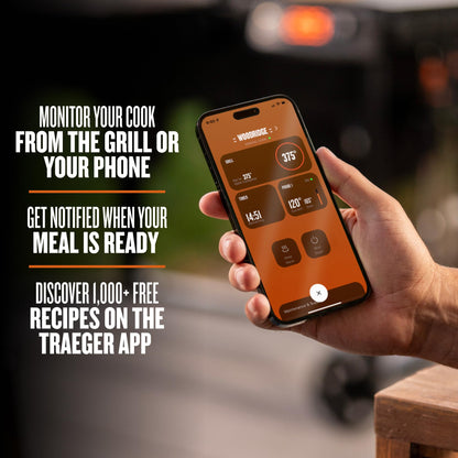 Traeger Grills Woodridge Pro Electric Wood Pellet Grill and Smoker, 970 Sq. In., Outdoor Pellet Smoker Grill with Digital Sensor and Side Shelf, Wi-FIRE Technology, Super Smoke Mode, Black, TFB97JLH