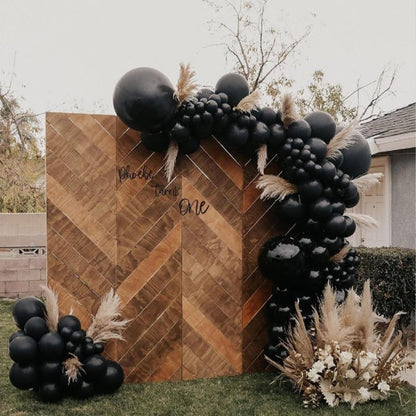 Awenztech Black Balloons 12 inch, Black Latex Balloons 50pcs Party Balloons for Graduation Halloween Birthday Party Decorations